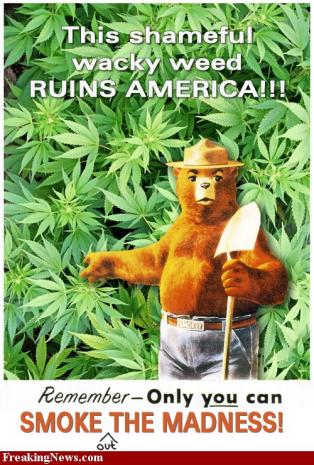 Smokey Bear Smoking